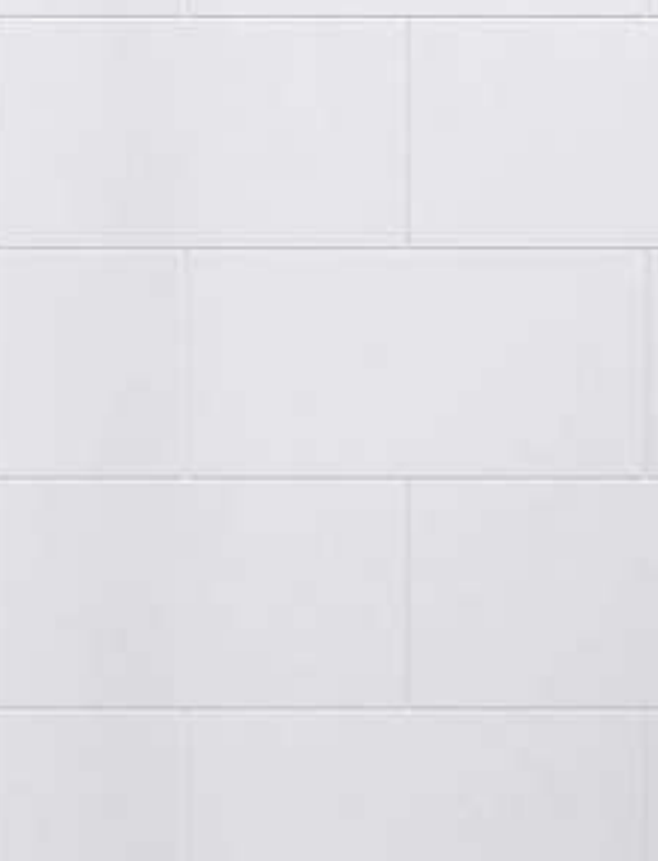 White Small Tile Glossy Acrylic Shower Wall Panels – 0.11in Thick, Includes Corner & Edge Trim, Waterproof & Low-Maintenance Bathroom Upgrade