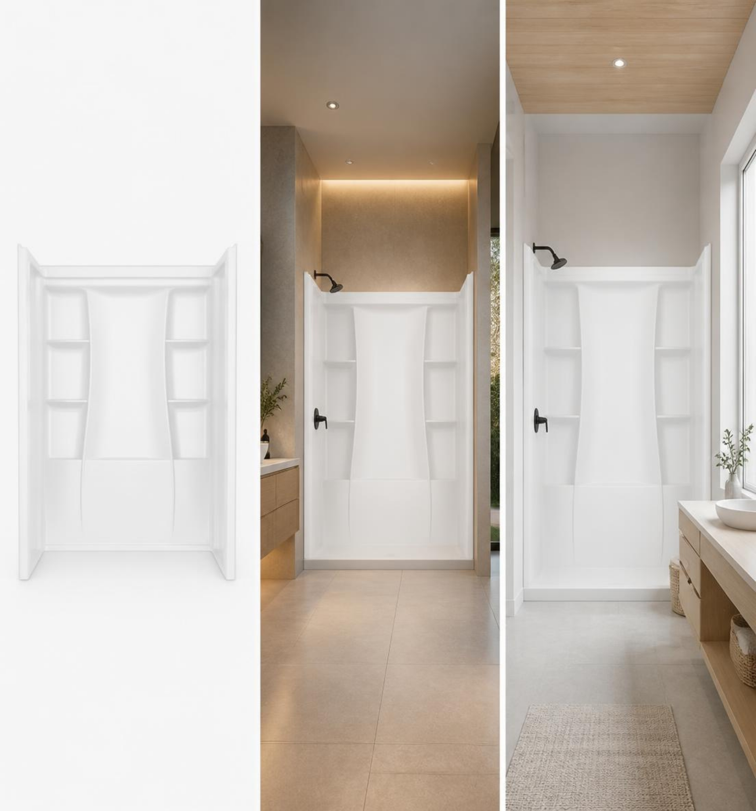 Classic 500 Alcove Shower Wall Surround – 60" x 32"