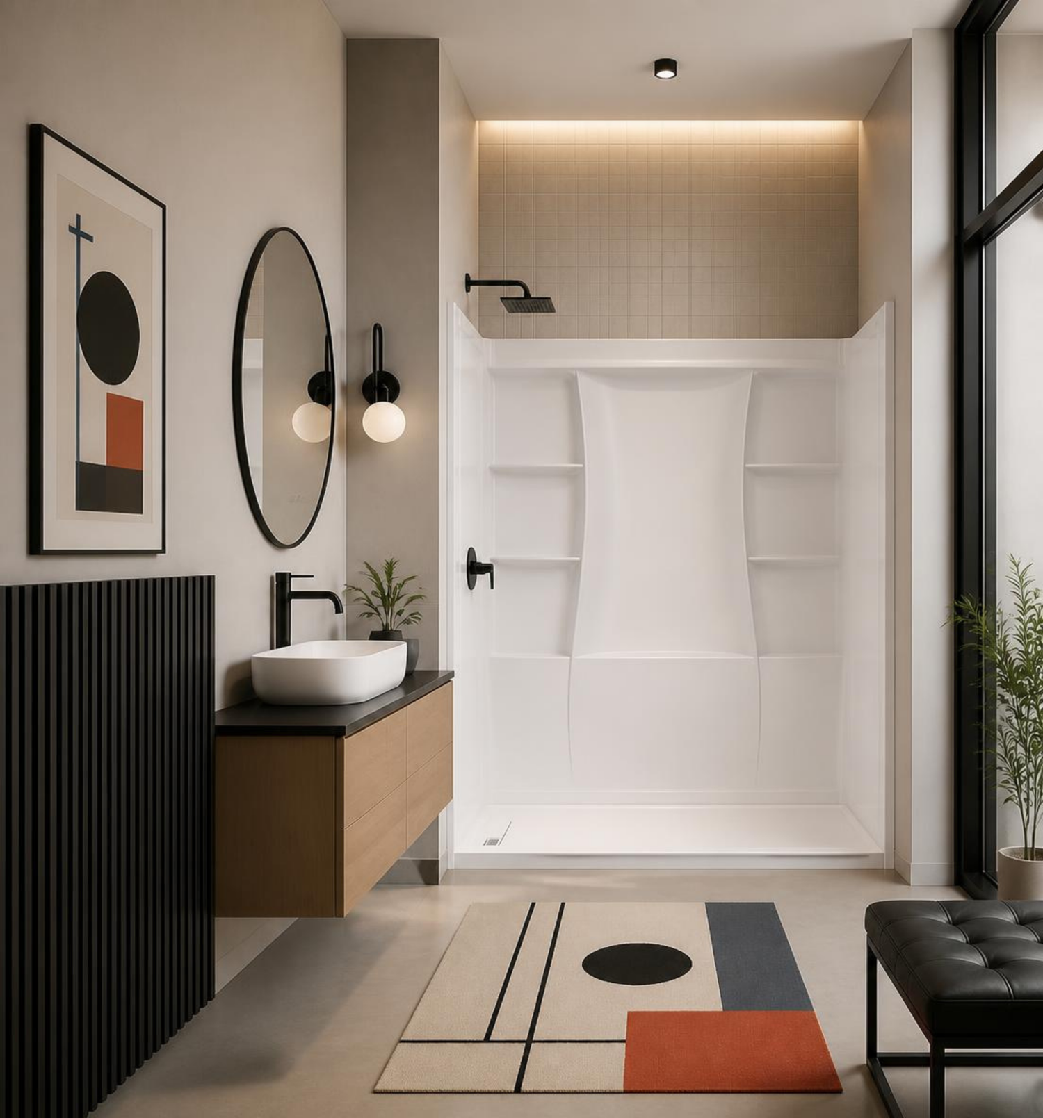 Classic 500 Alcove Shower Wall Surround – 60" x 32"