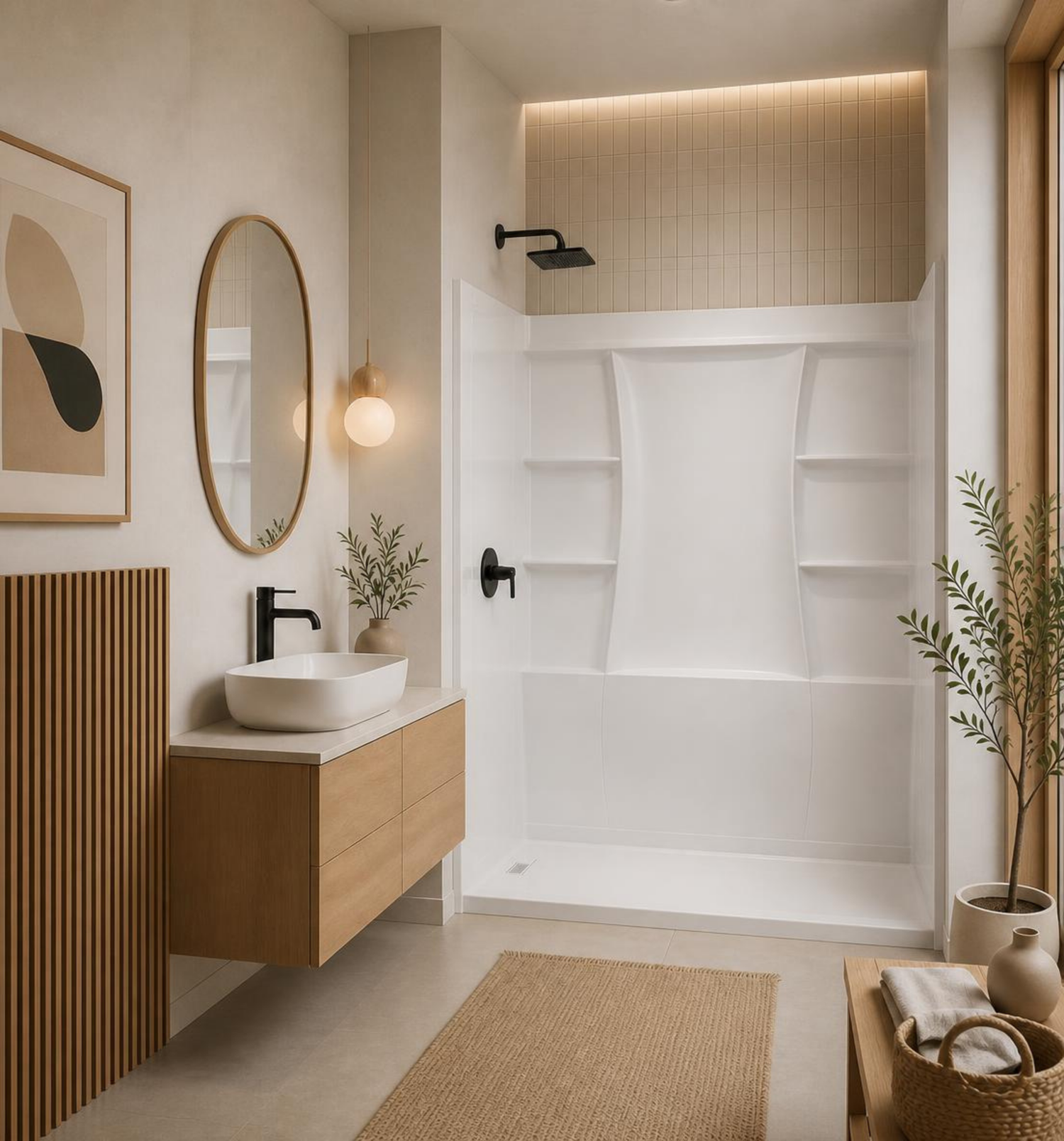 Classic 500 Alcove Shower Wall Surround – 60" x 32"