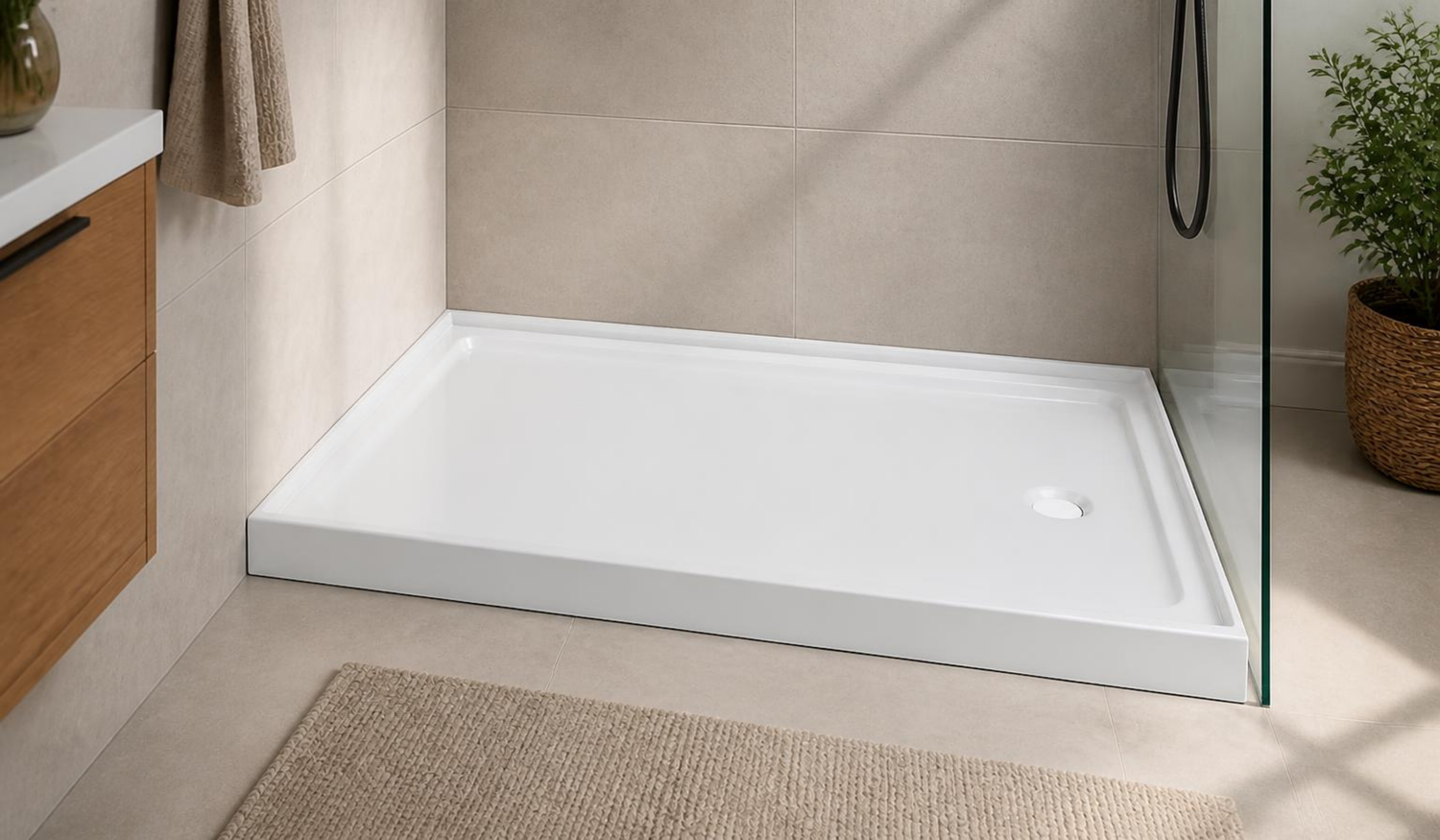 Classic 500 Alcove Shower Base – 60" x 32"
