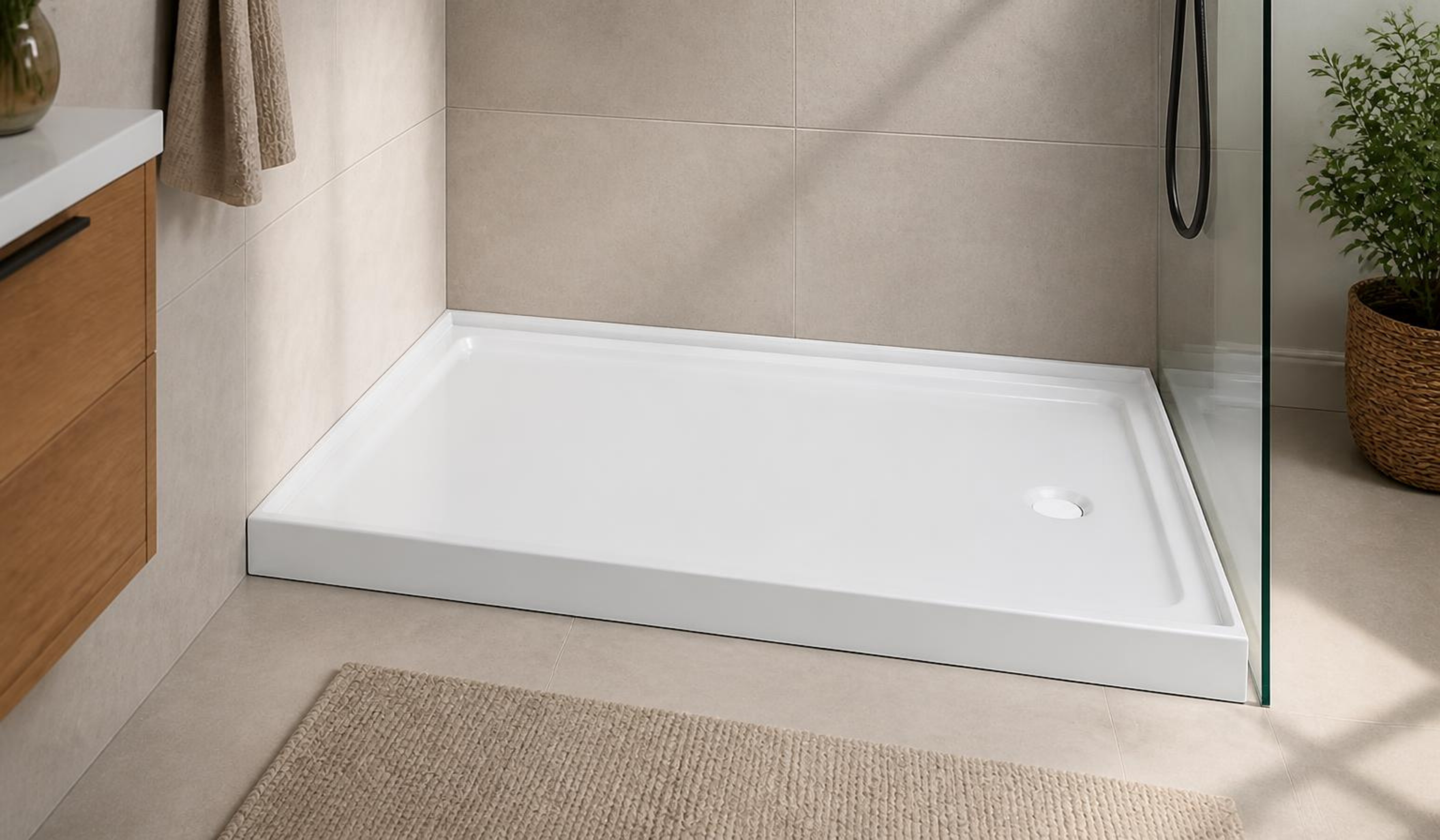 Classic 500 Alcove Shower Base – 60" x 32"