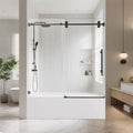 Frameless Sliding Bathtub Door, 58–60 in. W x 60/66 in. H