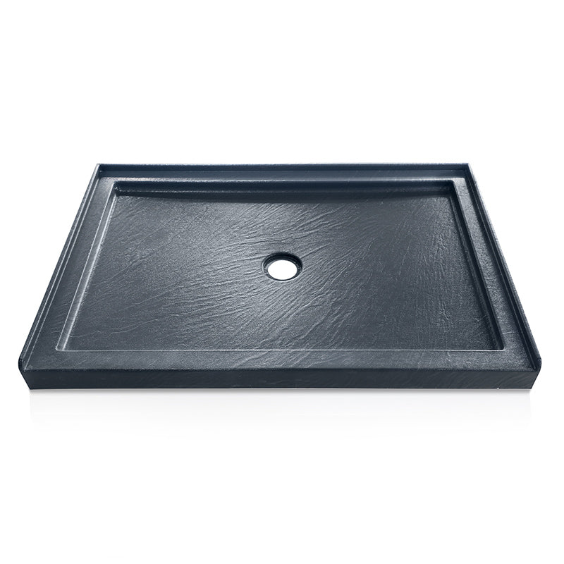 48 in. x 36 in. Center Drain Shower Base, Single Threshold Alcove Acrylic Shower Pan with Integrated Tile Flange, Low Profile Slip-Resistant Floor, Multiple Finish Options