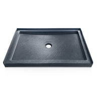 48 in. x 36 in. Center Drain Shower Base, Single Threshold Alcove Acrylic Shower Pan with Integrated Tile Flange, Low Profile Slip-Resistant Floor, Multiple Finish Options