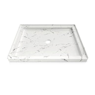 48 in. x 36 in. Center Drain Shower Base, Single Threshold Alcove Acrylic Shower Pan with Integrated Tile Flange, Low Profile Slip-Resistant Floor, Multiple Finish Options
