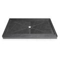 60 x 30 Center Drain Shower Base with Low Profile Slip-Resistant Floor