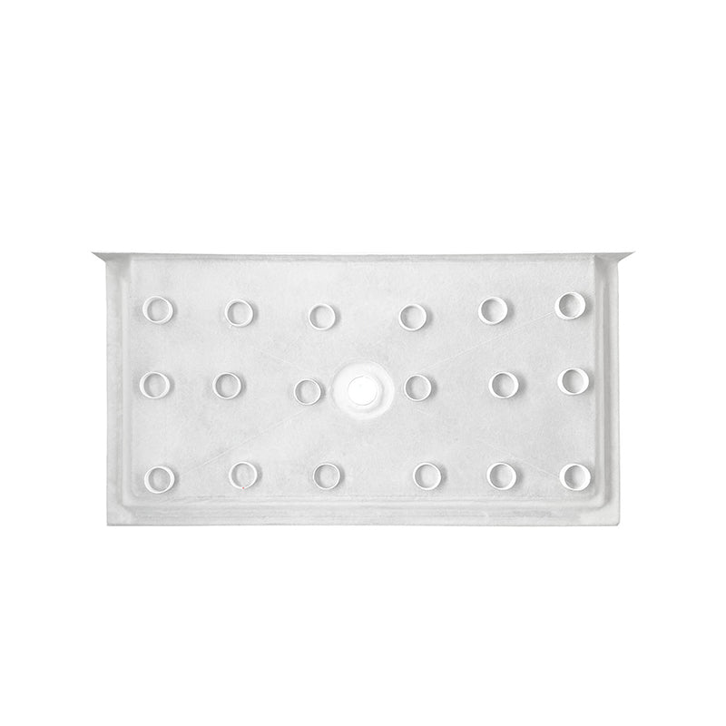 60 in. x 32 in. Center Drain Shower Base, Single Threshold Alcove Acrylic Shower Pan with Integrated Flange, Slip-Resistant Textured Floor, Multiple Finish Options