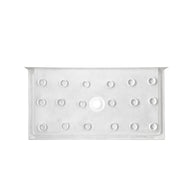 60 in. x 32 in. Center Drain Shower Base, Single Threshold Alcove Acrylic Shower Pan with Integrated Flange, Slip-Resistant Textured Floor, Multiple Finish Options