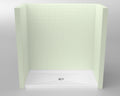 72 x 36 Center Drain Shower Base with Single Threshold, 3-Sided