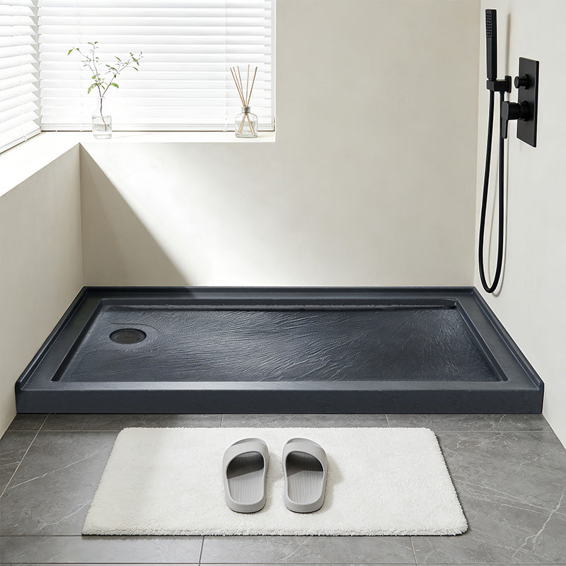 60 in. x 32 in. Left Drain Shower Base, Single Threshold Alcove Acrylic Shower Pan, Low Profile Slip-Resistant Floor with Integrated Flange, Multiple Finish Options