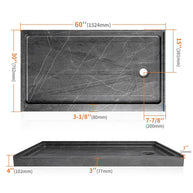 60 x 30 Alcove Shower Base