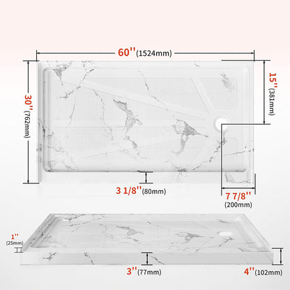 60 x 30 Alcove Shower Base