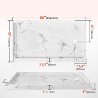 60 x 30 Alcove Shower Base