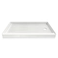 60 x 30 Alcove Shower Base with Right Drain, Single Threshold