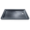 60 in. x 32 in Right Drain Shower Base, Single Threshold Alcove
