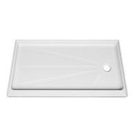 60 in. x 32 in. Right Drain Shower Base, Single Threshold Alcove Acrylic Shower Pan with Integrated Tile Flange, Low Profile Slip-Resistant Floor, Multiple Finish Options