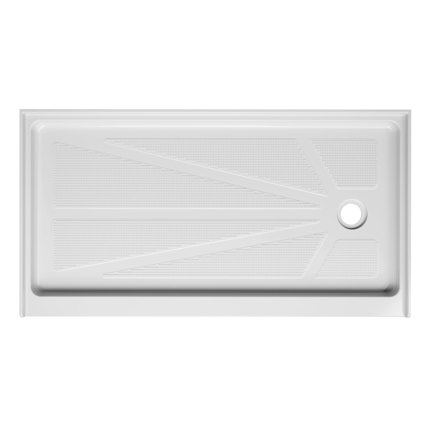 60 in. x 32 in Right Drain Shower Base