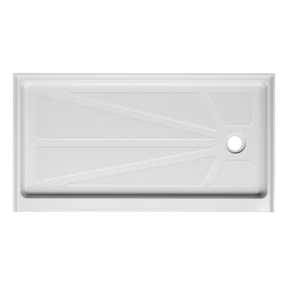 60 in. x 32 in Right Drain Shower Base