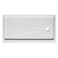 60 in. x 32 in. Right Drain Shower Base, Single Threshold Alcove Acrylic Shower Pan with Integrated Tile Flange, Low Profile Slip-Resistant Floor, Multiple Finish Options