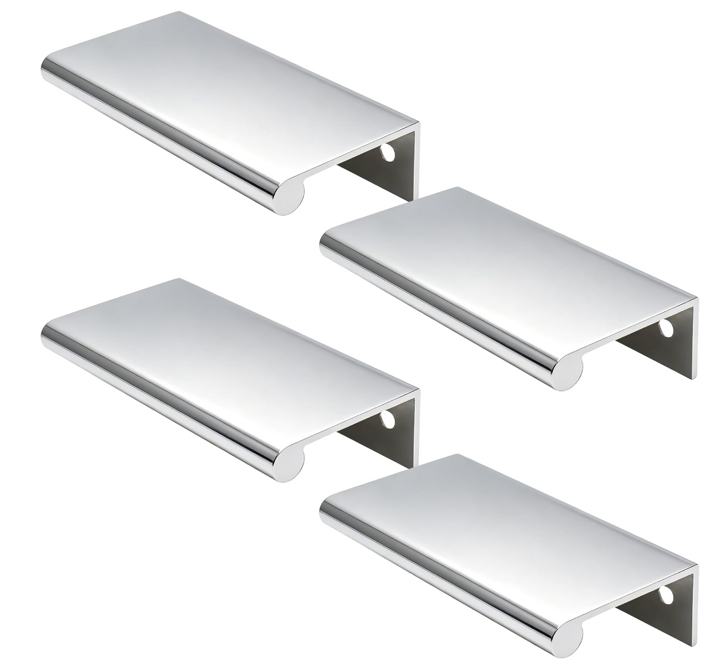 Precision Edge Cabinet Finger Pull | Polished Chrome | Board-Mount