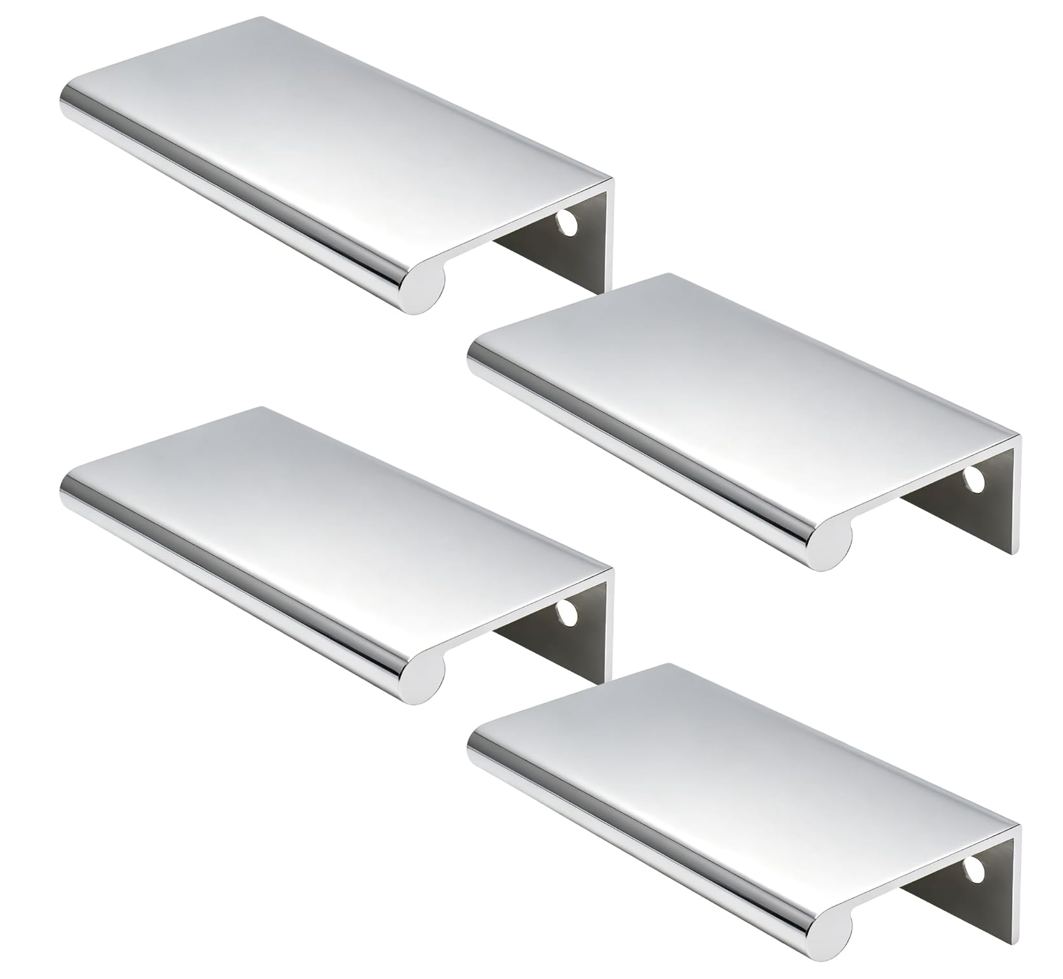 Precision Edge Cabinet Finger Pull | Polished Chrome | Board-Mount