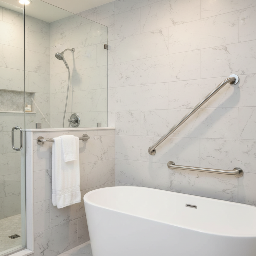 32 Inch SUS304 Stainless Steel Chrome Bathroom Grab Bar