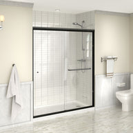 Single Threshold Shower Pan – Right Side Drain, Acrylic & Fiberglass Composite, Standard 2” Drain Compatible – White